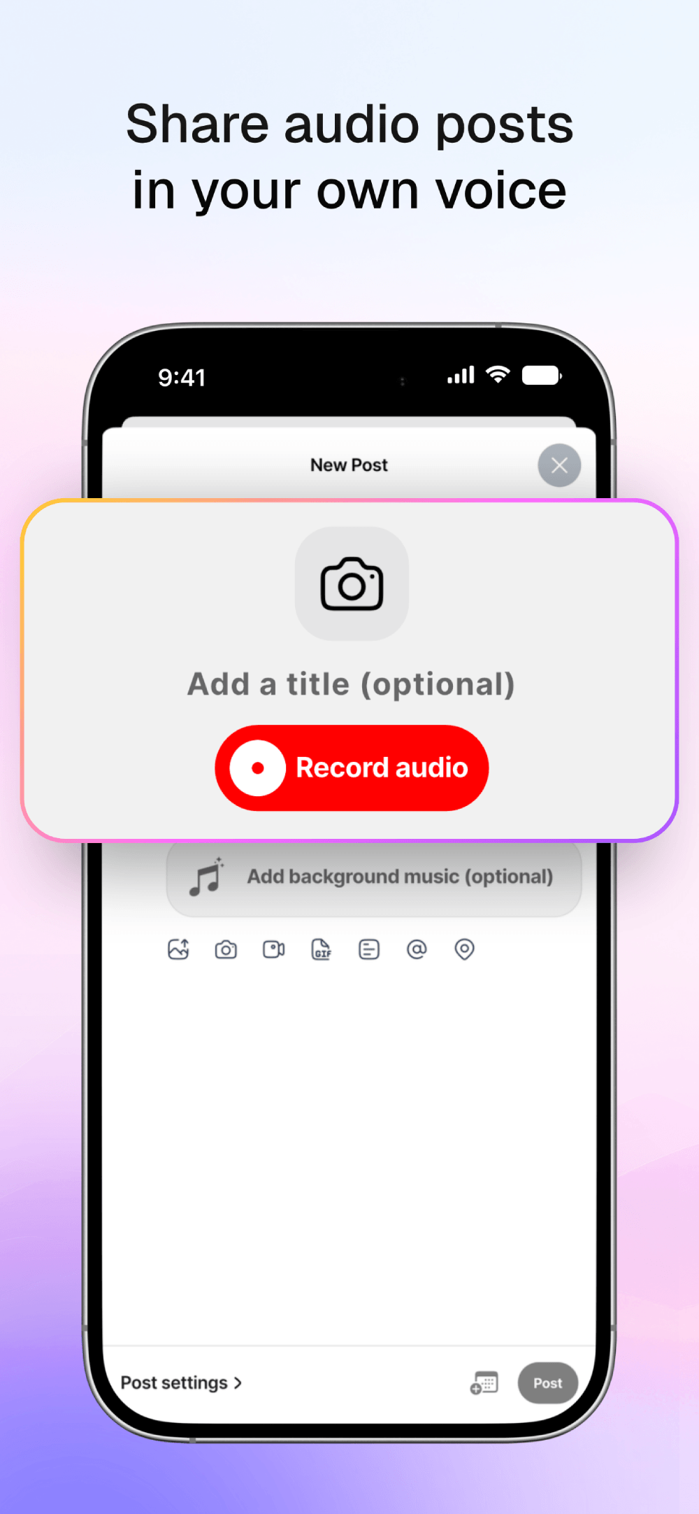 Centrrl app screenshot — chronological feed