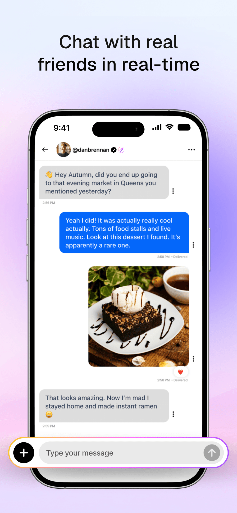 Centrrl app screenshot — chronological feed