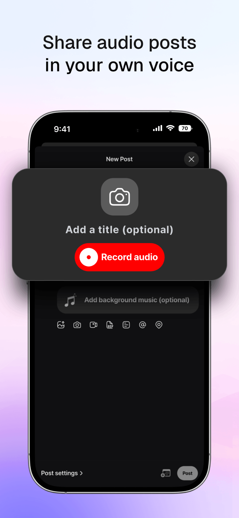 Centrrl app screenshot — chronological feed